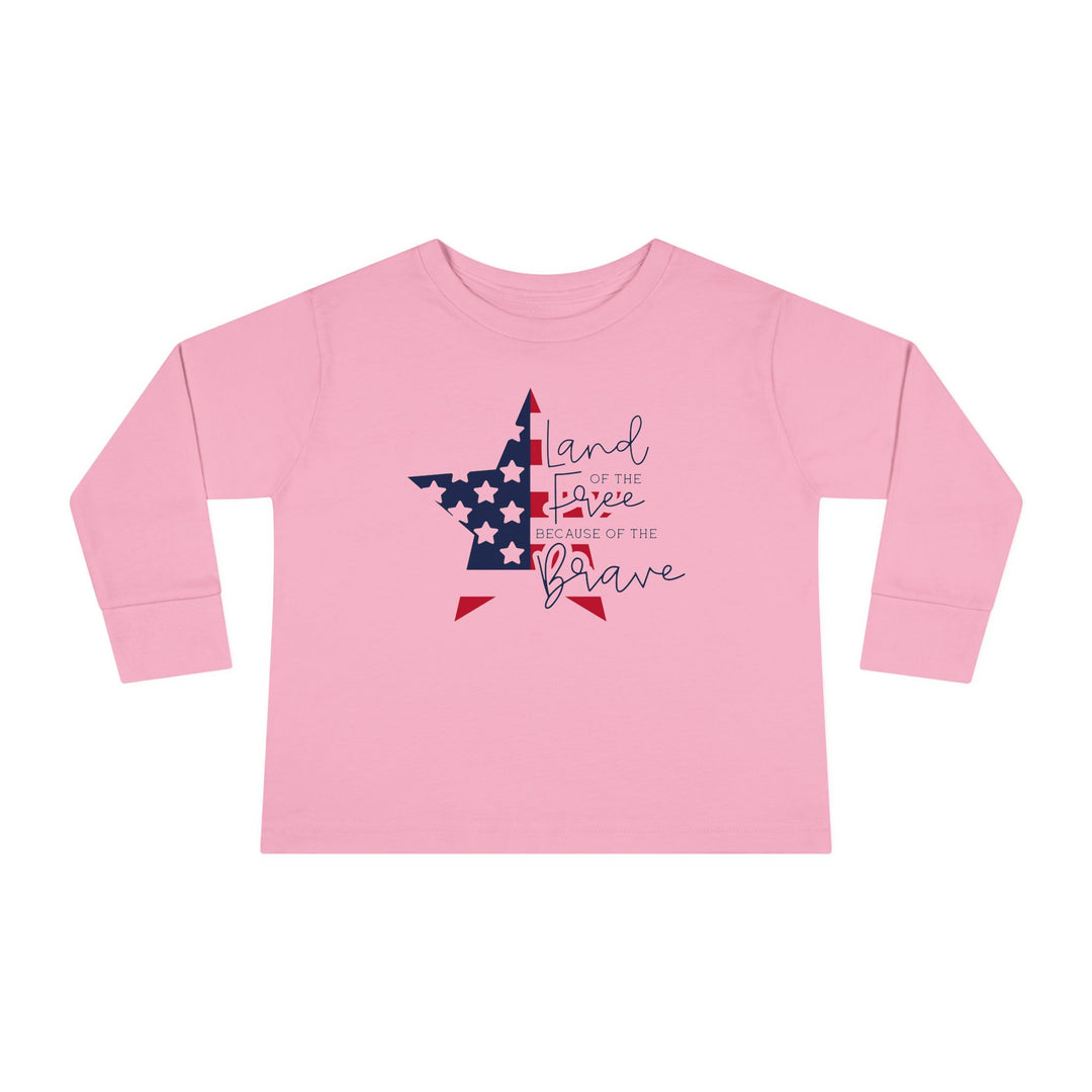 Land Of The Free - Toddler Long Sleeve Tee