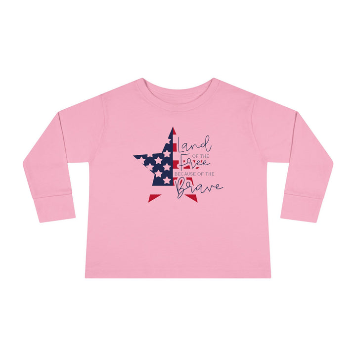 Land Of The Free - Toddler Long Sleeve Tee