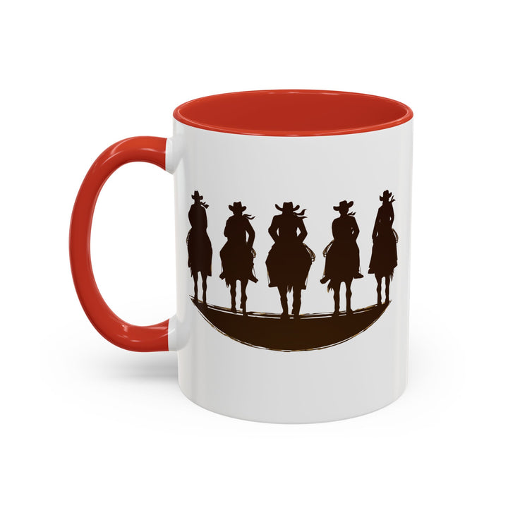 Cowboy Silhouette - Accent Coffee Mug (11, 15oz)