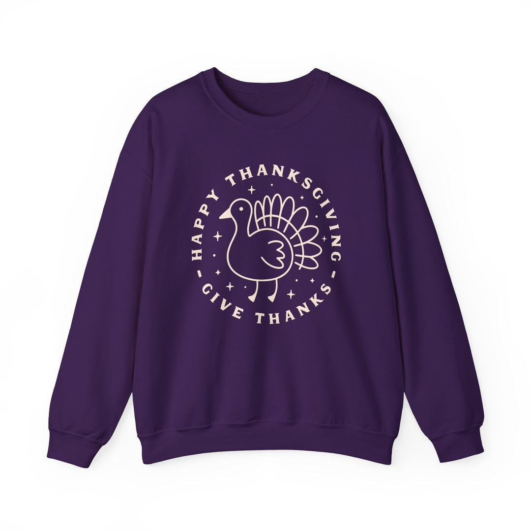 Happy Thanksgiving~Give Thanks - Unisex Heavy Blend™ Crewneck Sweatshirt