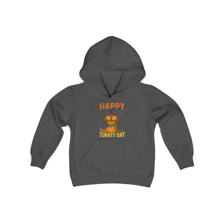 Happy Turkey Day - Youth Heavy Blend Hooded Sweatshirt