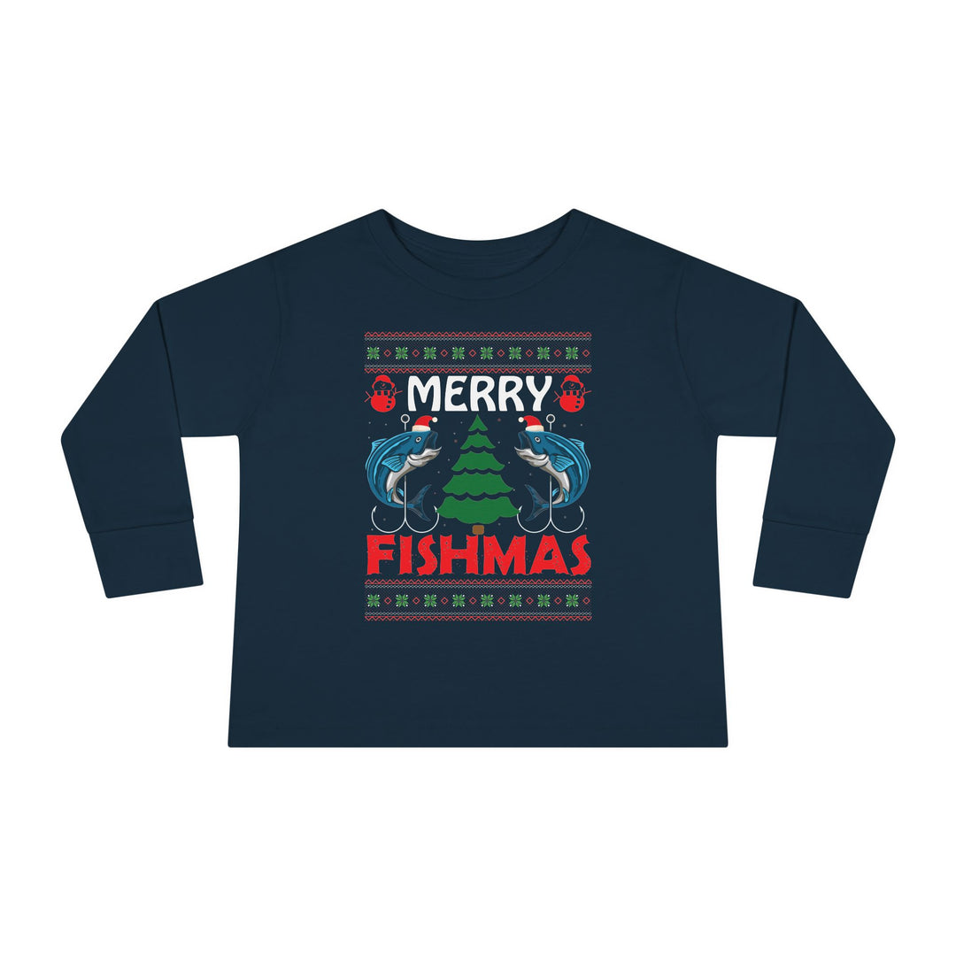 Merry Fishmas - Toddler Long Sleeve Tee