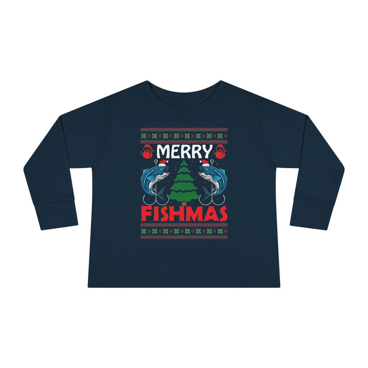 Merry Fishmas - Toddler Long Sleeve Tee