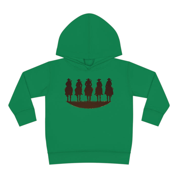 Cowboy Silhouette - Toddler Pullover Fleece Hoodie