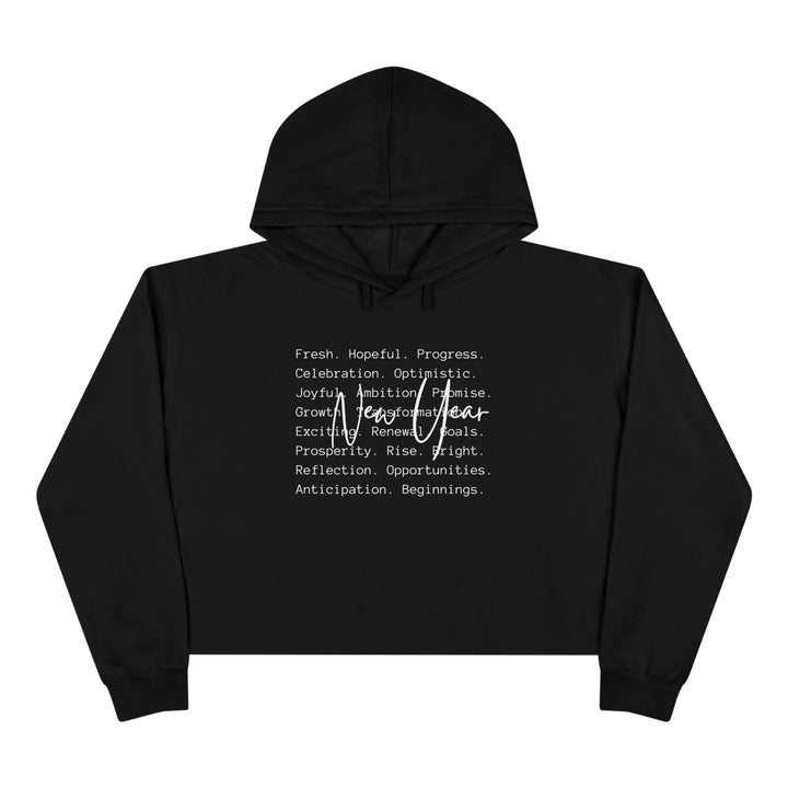 New Year Optimism - Crop Hoodie