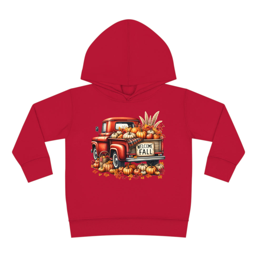 Welcome Fall - Toddler Pullover Fleece Hoodie