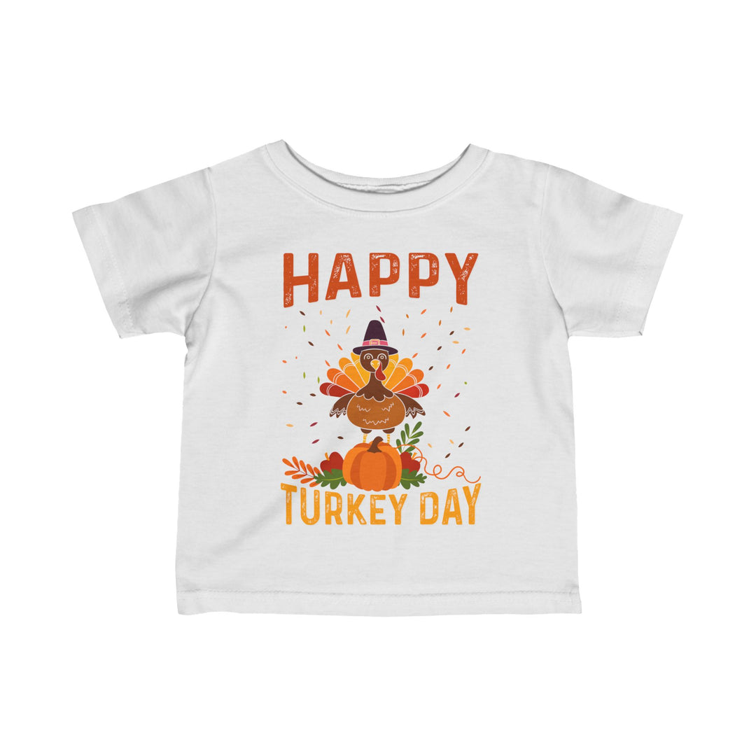 Happy Turkey Day - Infant Fine Jersey Tee