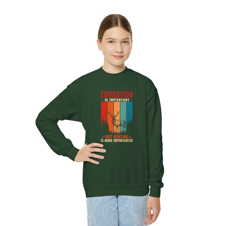 Hunting Education - Youth Crewneck Sweatshirt