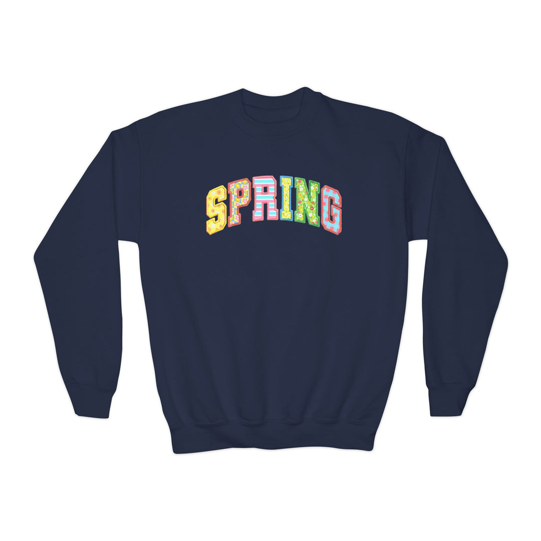 Spring Quilt - Youth Crewneck Sweatshirt