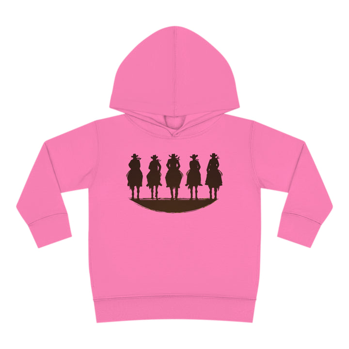 Cowboy Silhouette - Toddler Pullover Fleece Hoodie