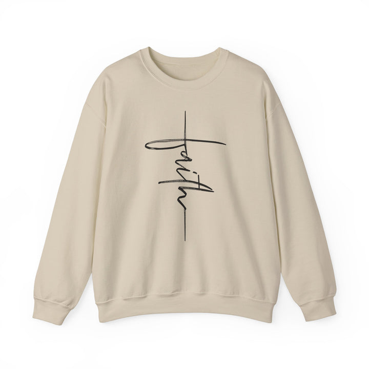 Faith Cross - Unisex Heavy Blend™ Crewneck Sweatshirt