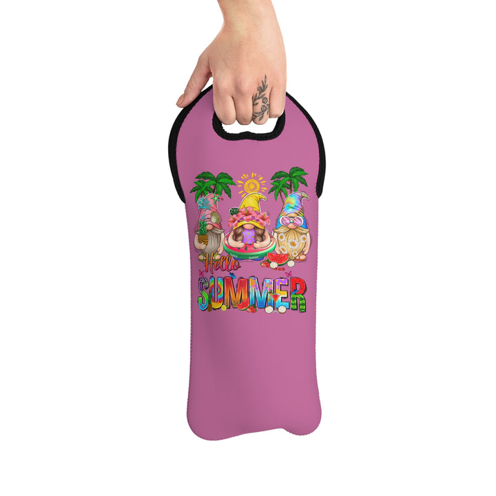 Summer Gnomes - Wine Tote Bag