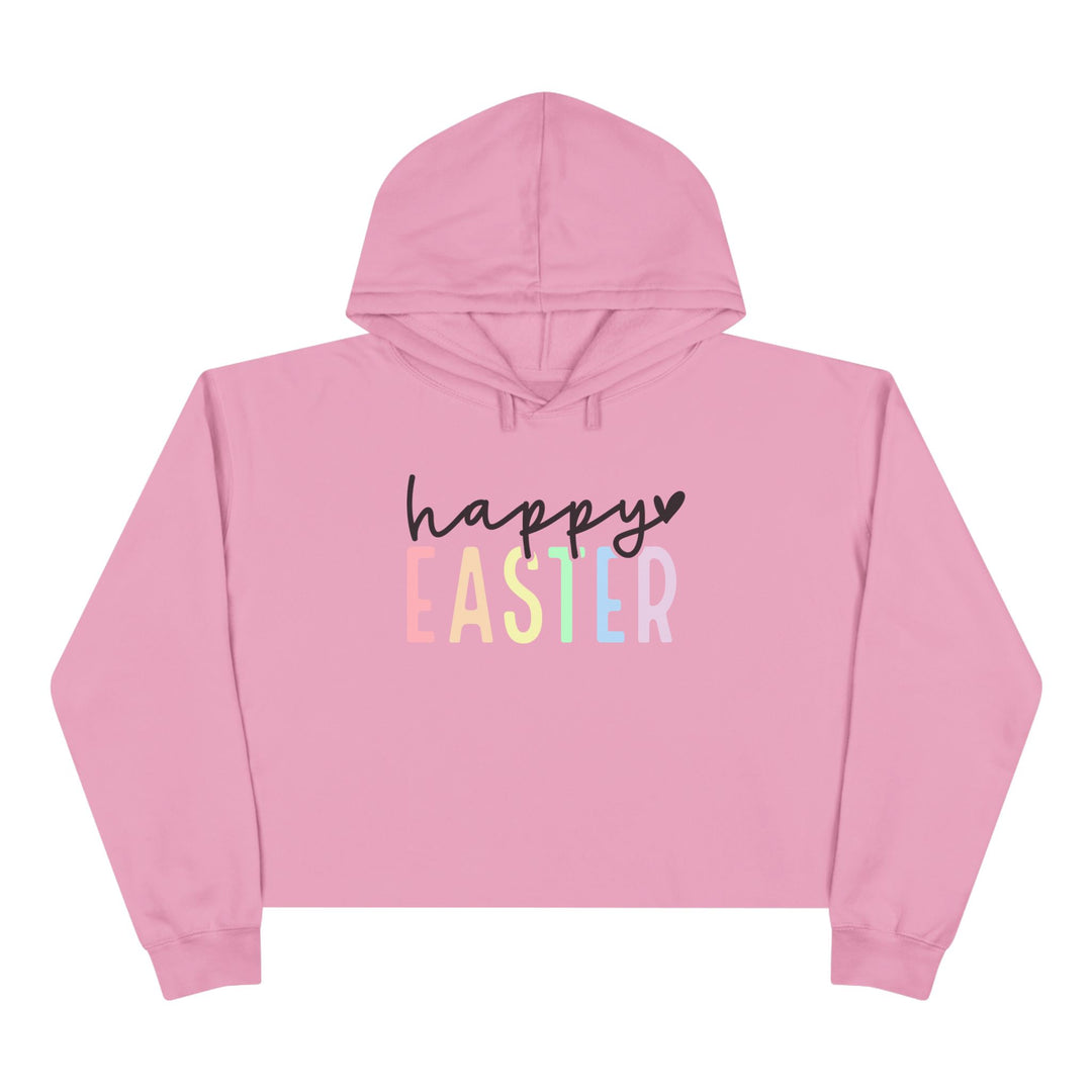 Pastel Happy Easter - Crop Hoodie