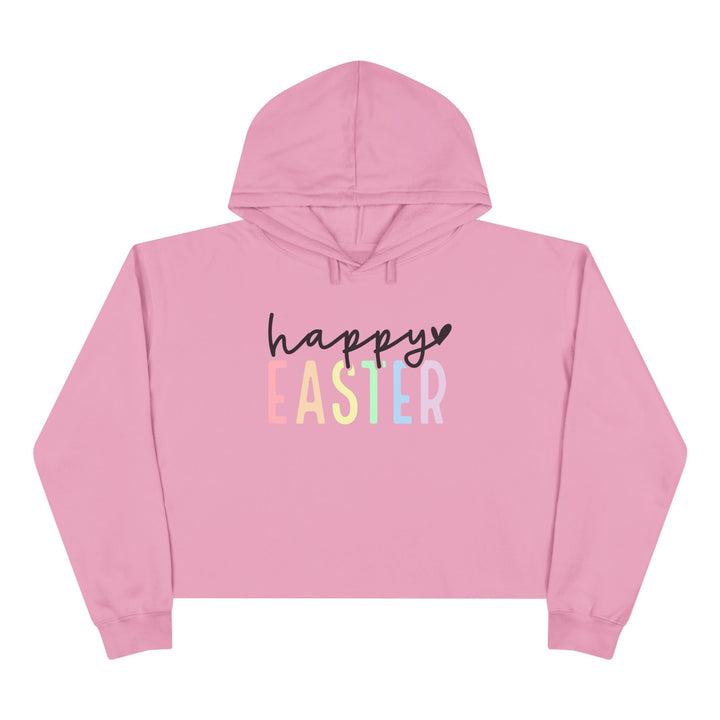 Pastel Happy Easter - Crop Hoodie
