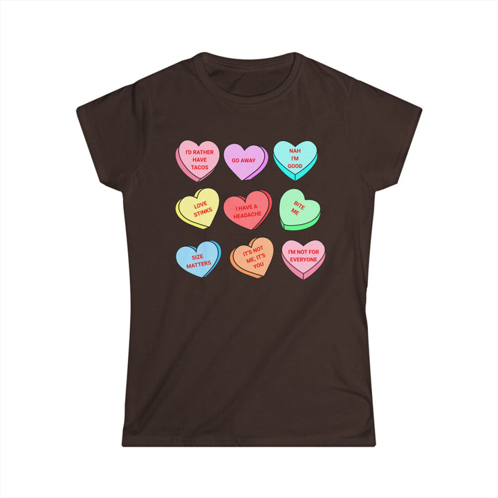 Conversation Hearts -Women's Softstyle Tee