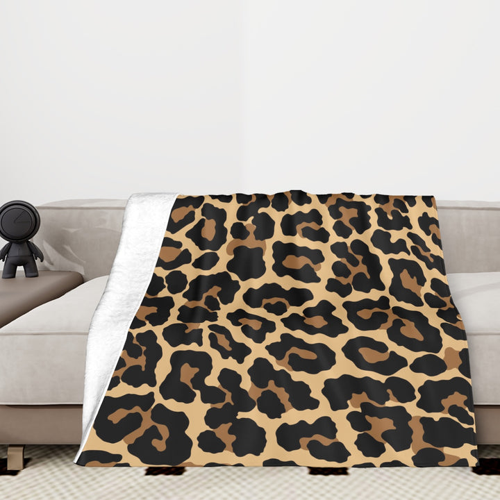 Black Leopard - Sofa Blanket