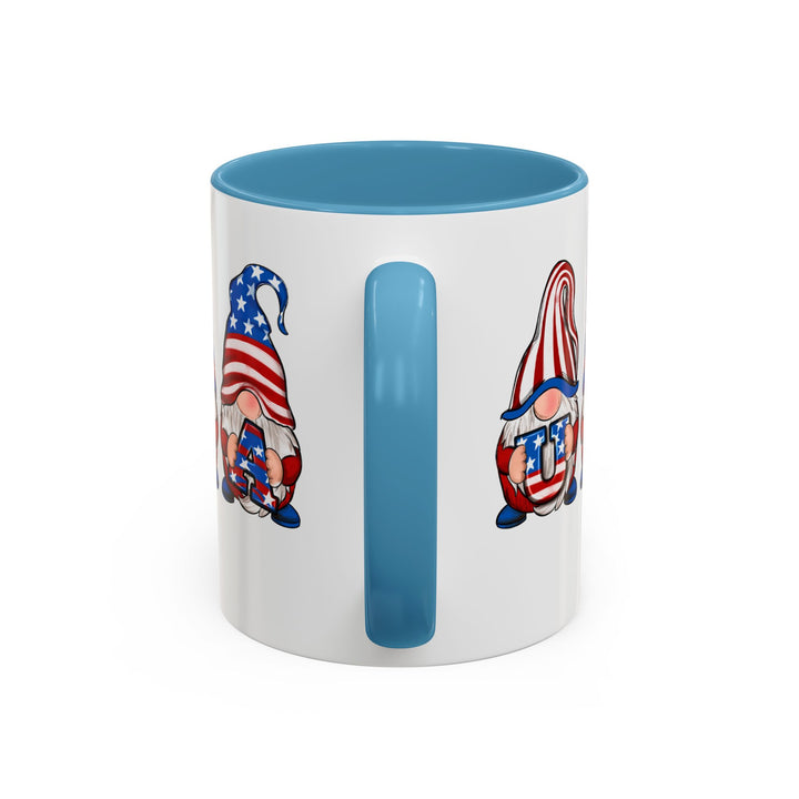 4th Of July Gnomes - Accent Coffee Mug (11, 15oz)