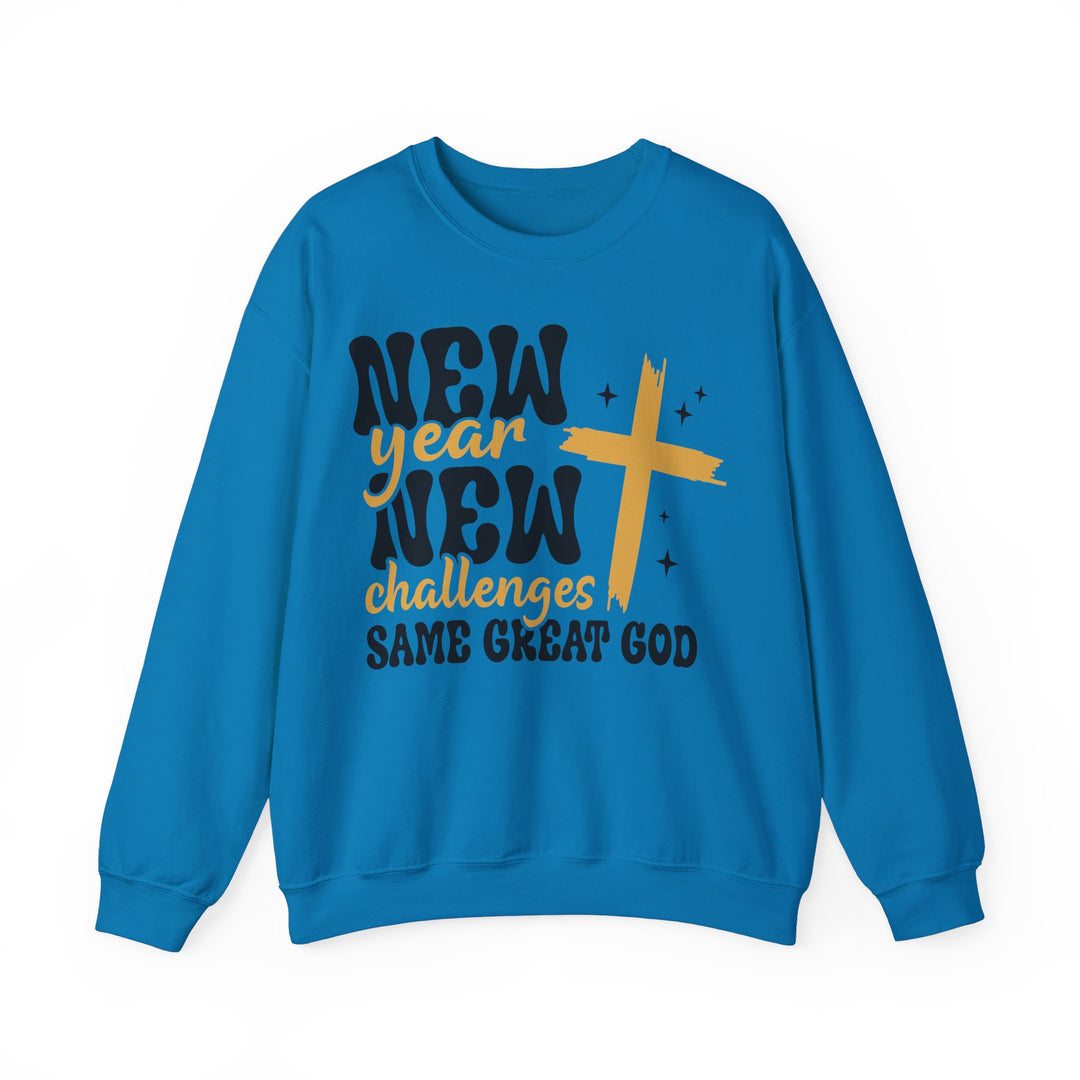 New Year Same Great God - Unisex Heavy Blend™ Crewneck Sweatshirt