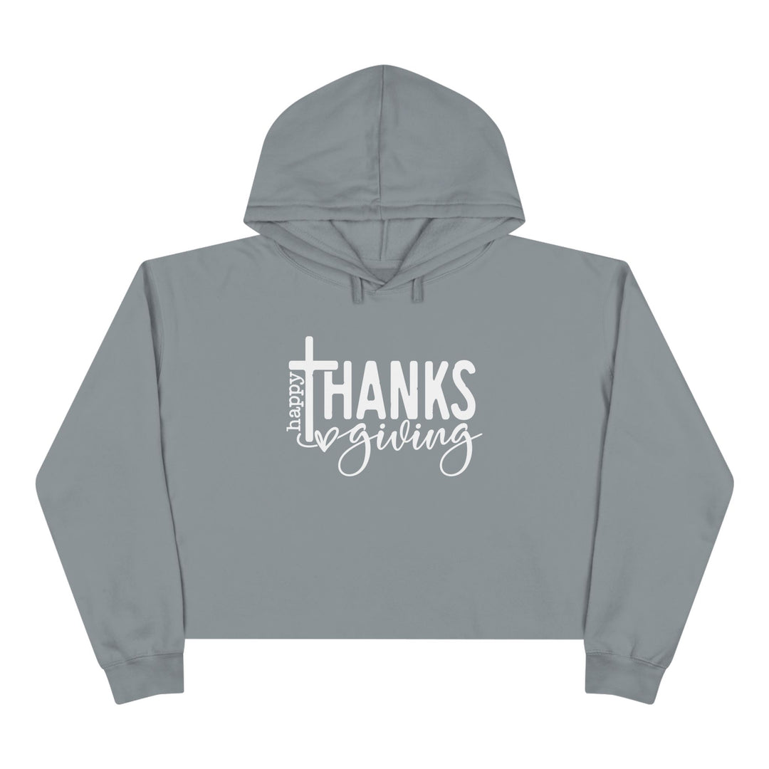 Thanksgiving Cross - Crop Hoodie