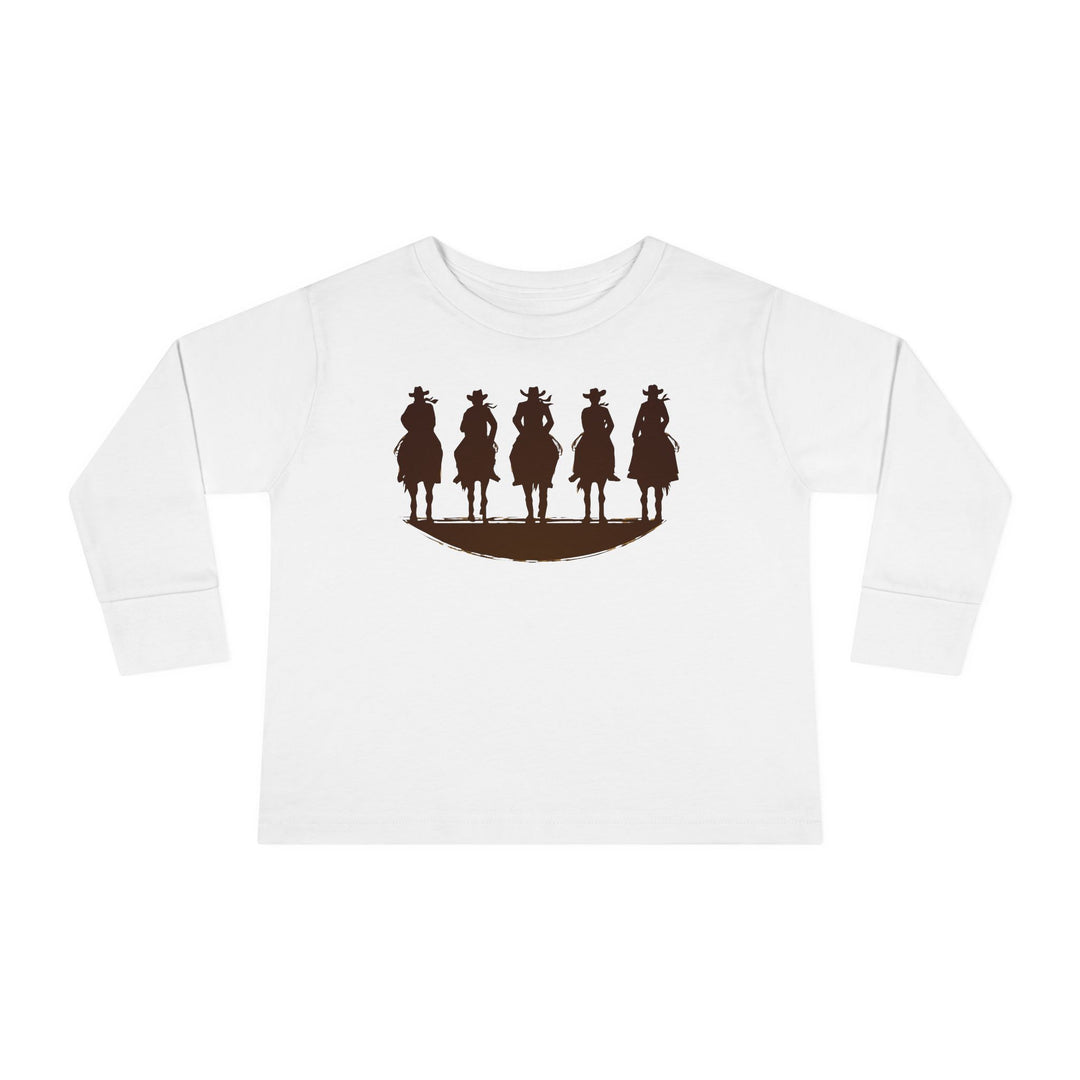 Cowboy Silhouette - Toddler Long Sleeve Tee