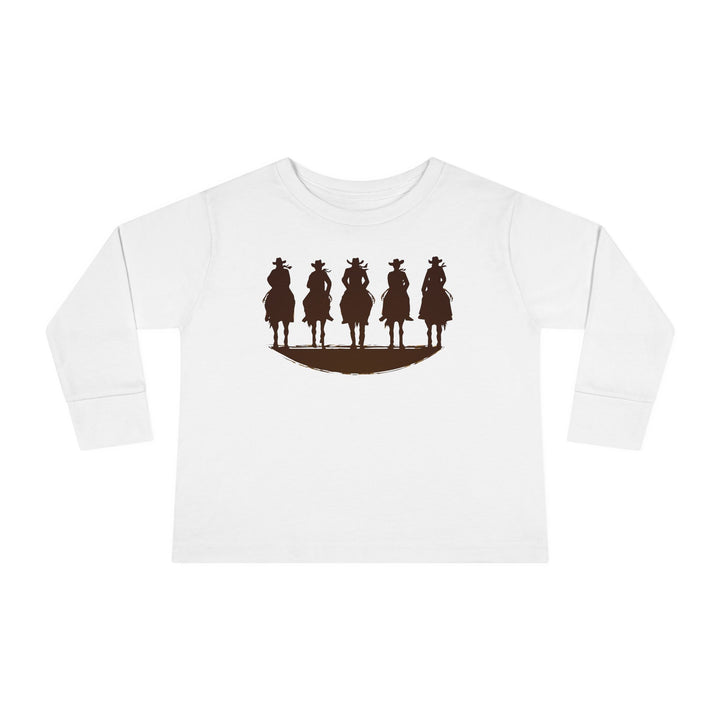 Cowboy Silhouette - Toddler Long Sleeve Tee