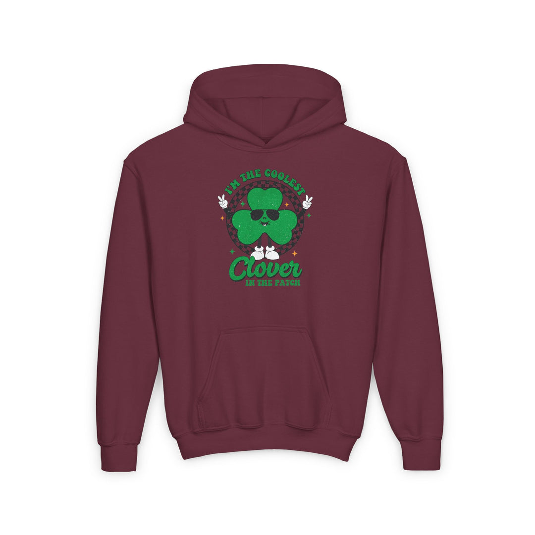 Coolest Clover - Youth Heavy Blend Hooded Sweatshirt