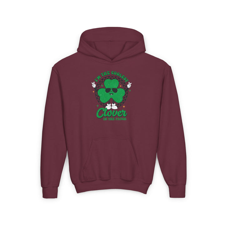 Coolest Clover - Youth Heavy Blend Hooded Sweatshirt