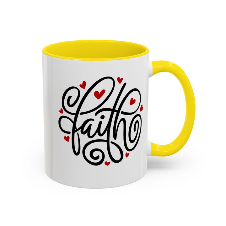 Faith Hearts - Accent Coffee Mug (11, 15oz)