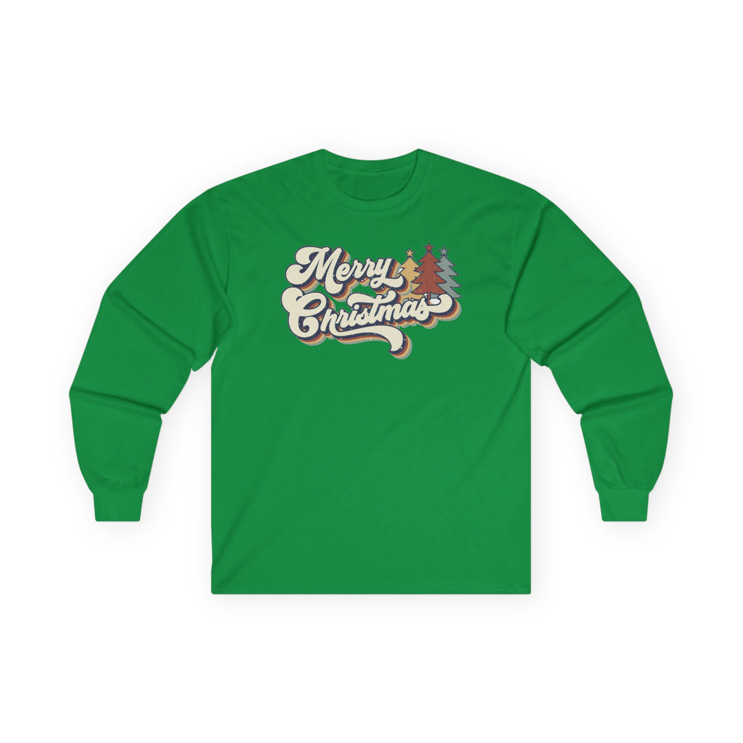 Retro Merry Christmas - Unisex Ultra Cotton Long Sleeve Tee