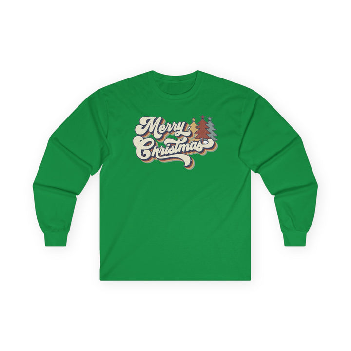 Retro Merry Christmas - Unisex Ultra Cotton Long Sleeve Tee