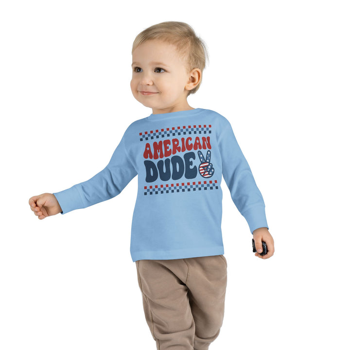 American Dude - Toddler Long Sleeve Tee