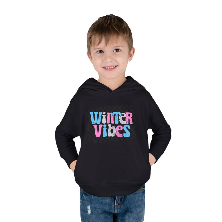 Winter Vibes - Toddler Pullover Fleece Hoodie