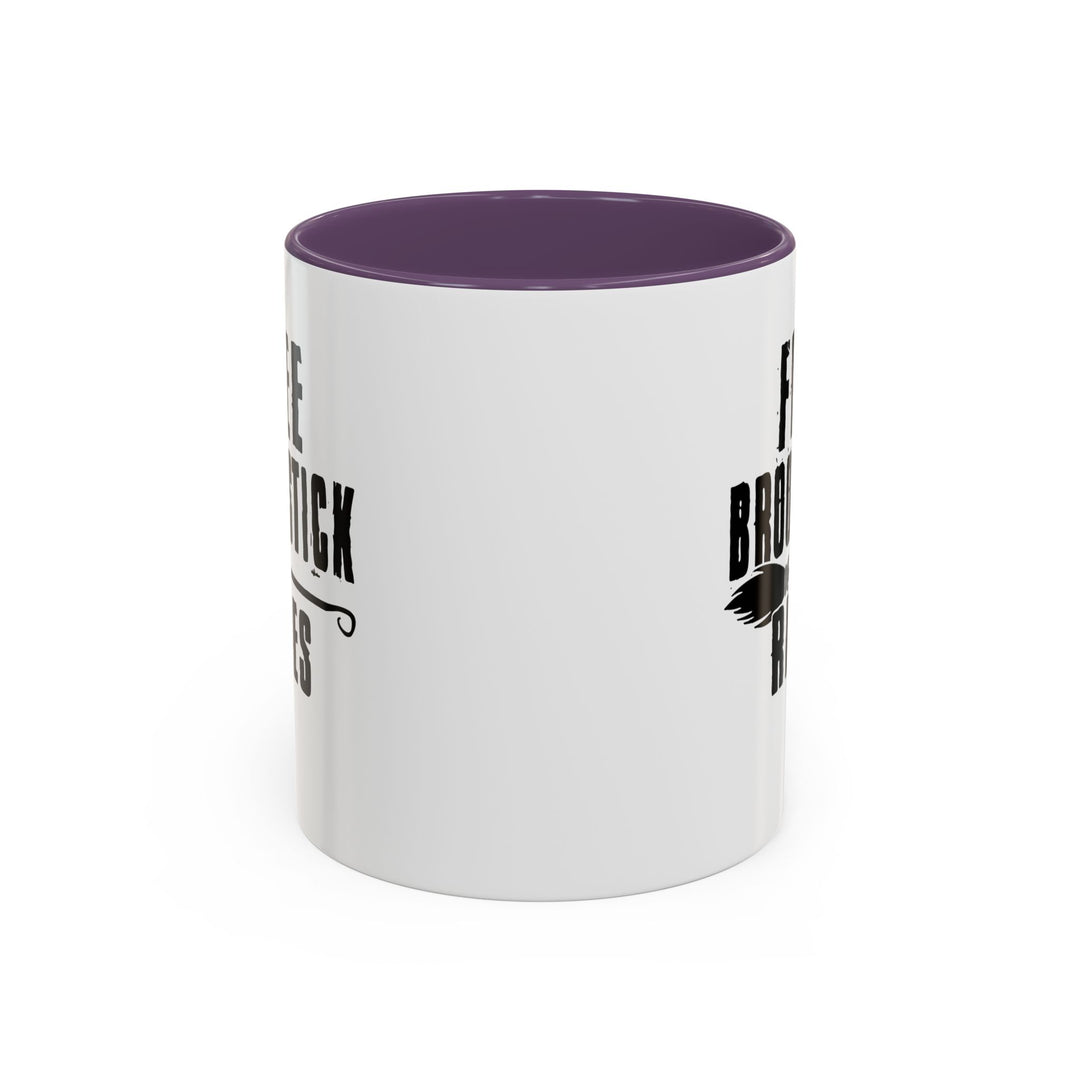 Free Broomstick Rides - Accent Coffee Mug (11, 15oz)
