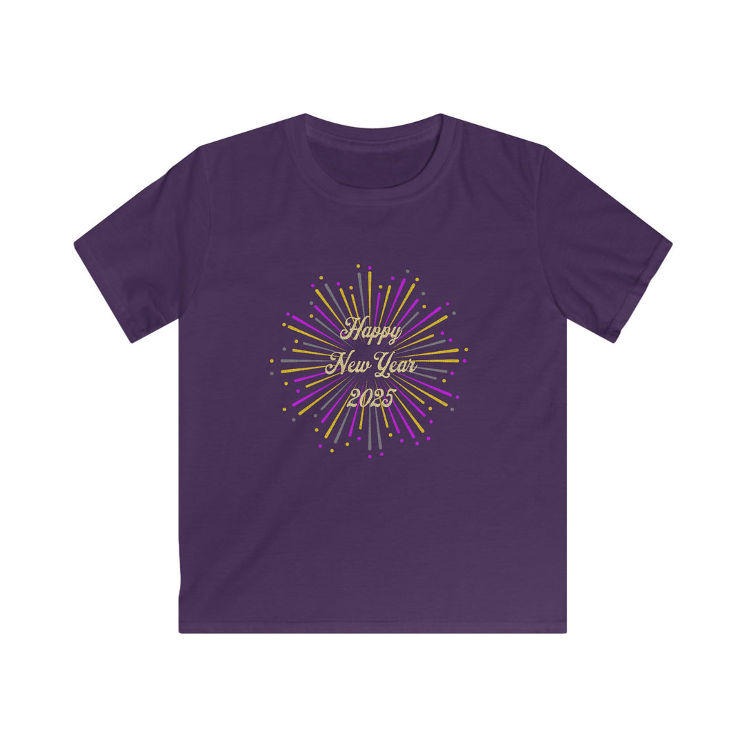 New Years Fireworks - Kids Softstyle Tee