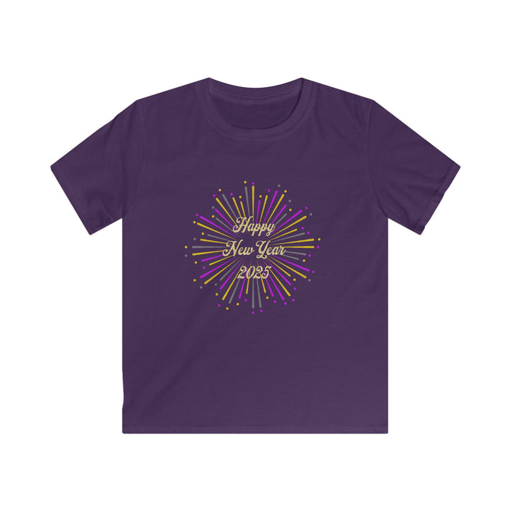 New Years Fireworks - Kids Softstyle Tee
