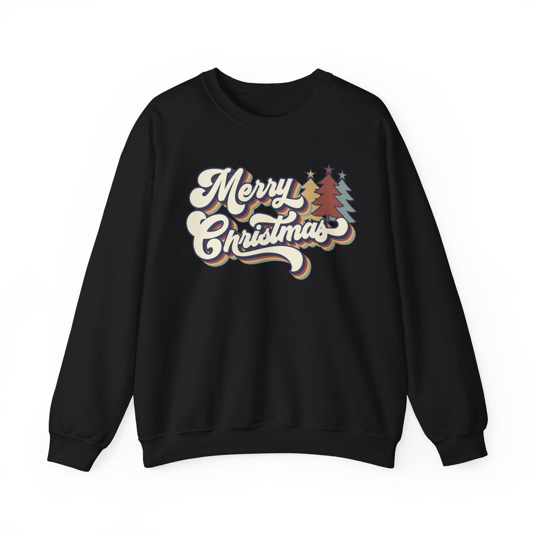 Retro Merry Christmas - Unisex Heavy Blend™ Crewneck Sweatshirt