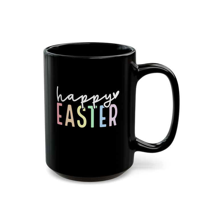 Pastel Happy Easter - Black Mug (11oz, 15oz)