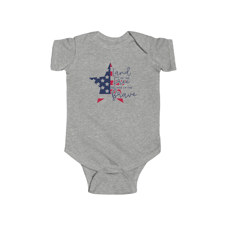Land Of The Free - Infant Fine Jersey Bodysuit