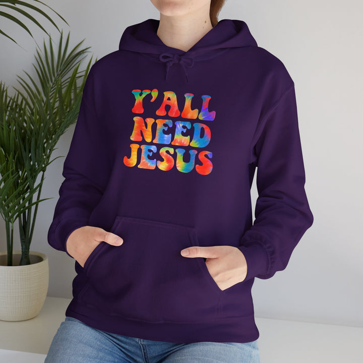 Y'All Need Jesus - Unisex Heavy Blend™ Hooded Sweatshirt