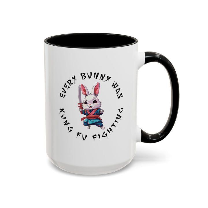 Kung Fu Fighting - Accent Coffee Mug (11, 15oz)