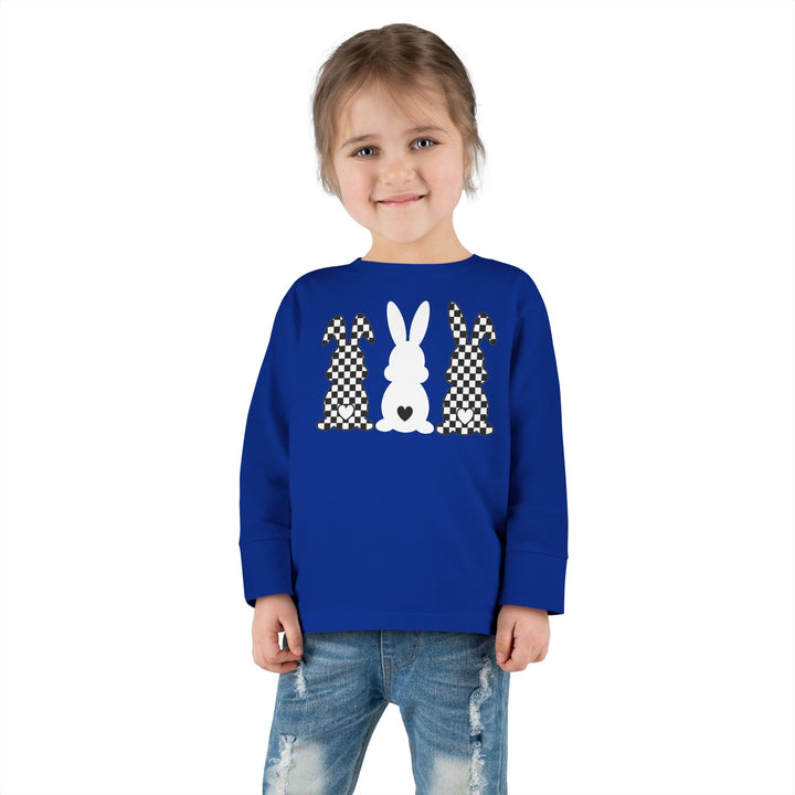 Heart Bunny - Toddler Long Sleeve Tee