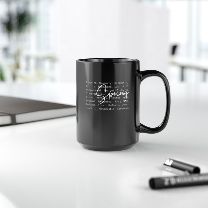 Spring - Black Mug (11oz, 15oz)