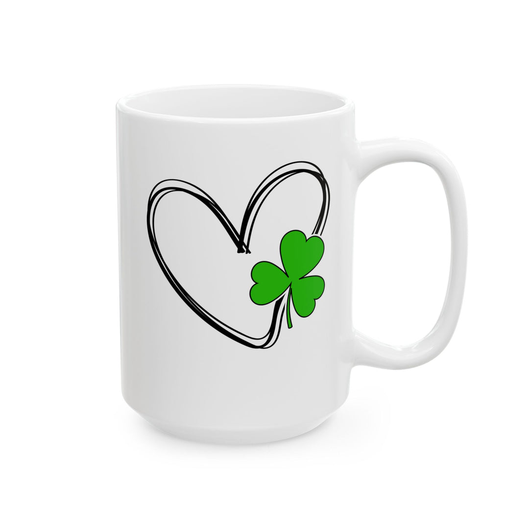 Heart & Clover - Ceramic Mug, (11oz, 15oz)