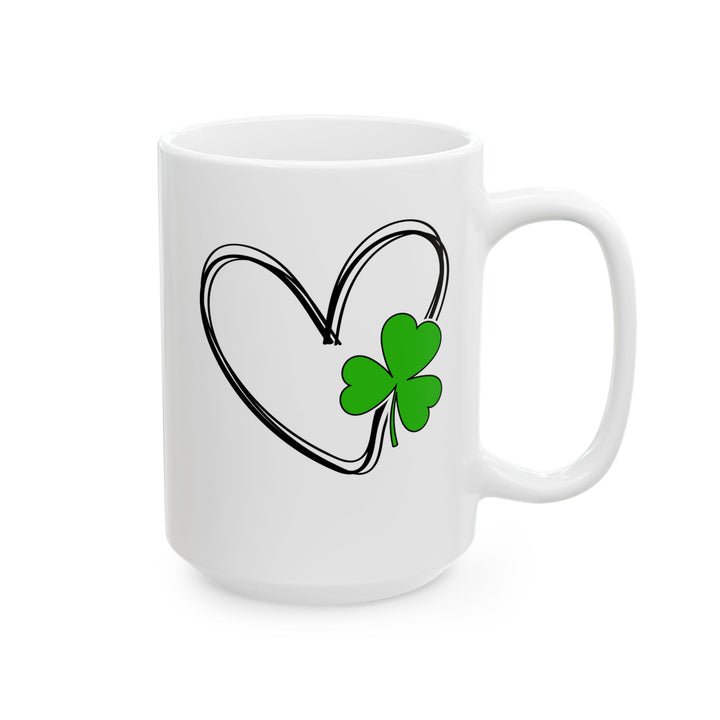 Heart & Clover - Ceramic Mug, (11oz, 15oz)