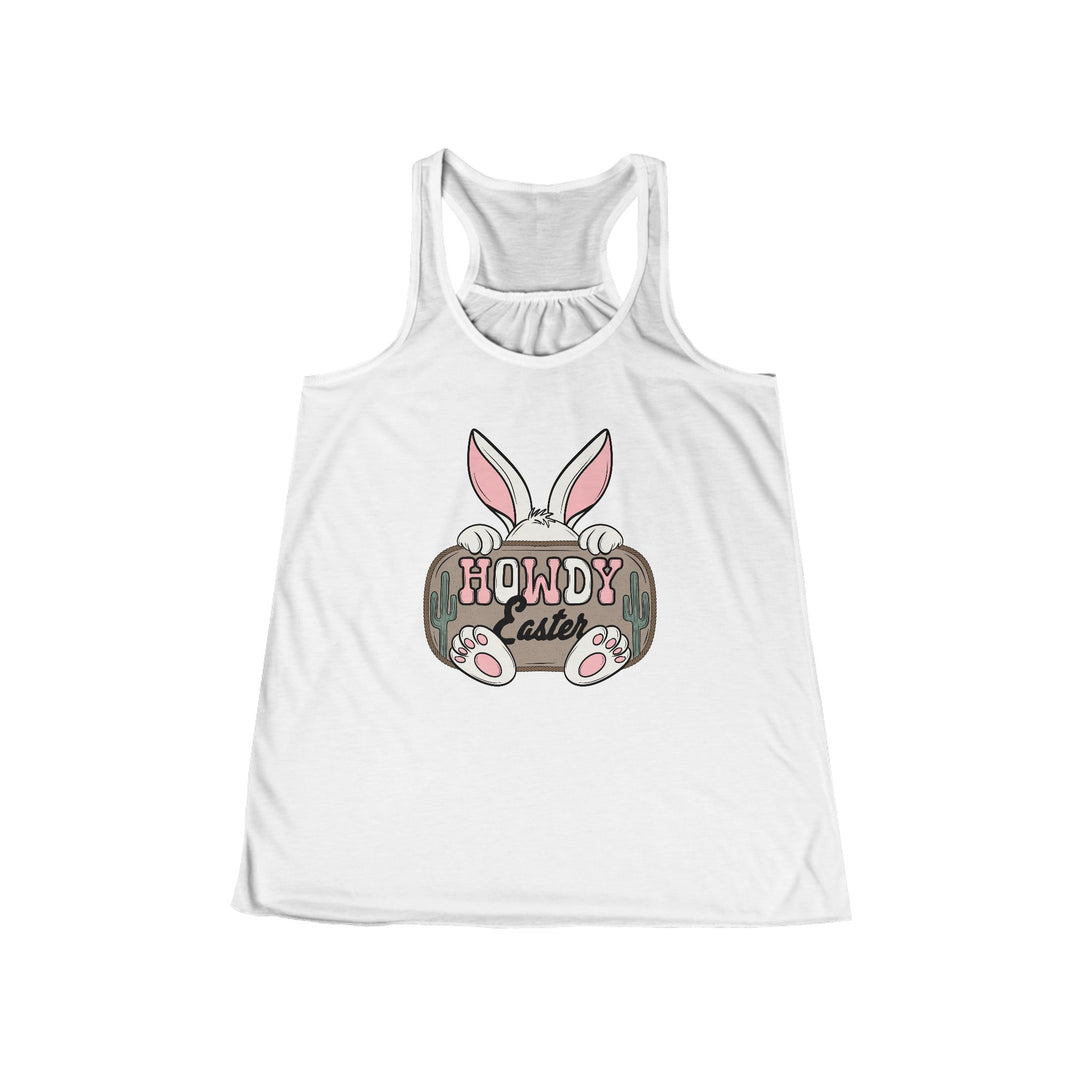 Howdy Easter - Women's Flowy Racerback Tank