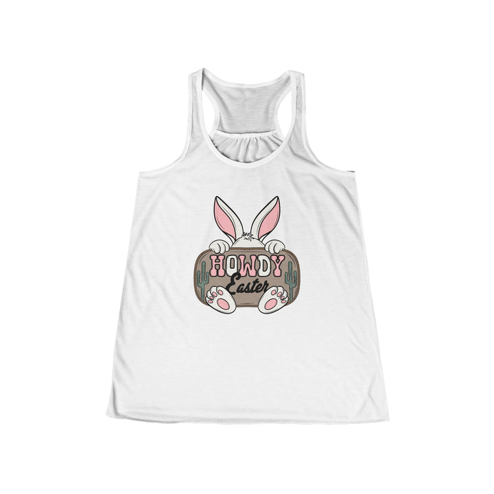 Howdy Easter - Women's Flowy Racerback Tank