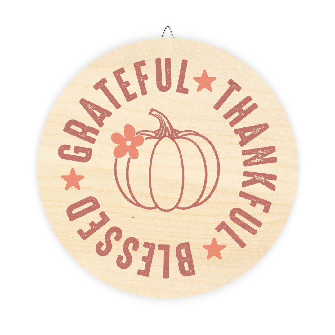 Grateful Thankful Blessed - Wood Signs