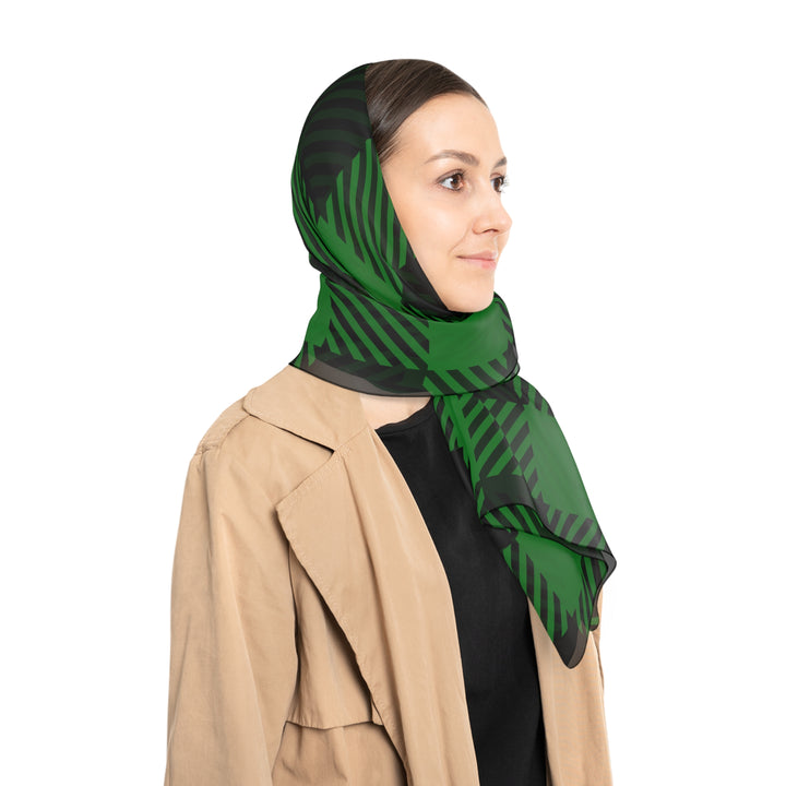 Green Plaid - Poly Scarf