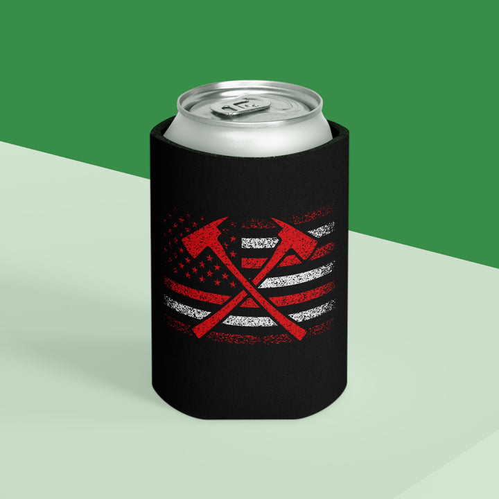 Firefighter American Flag - Can Cooler