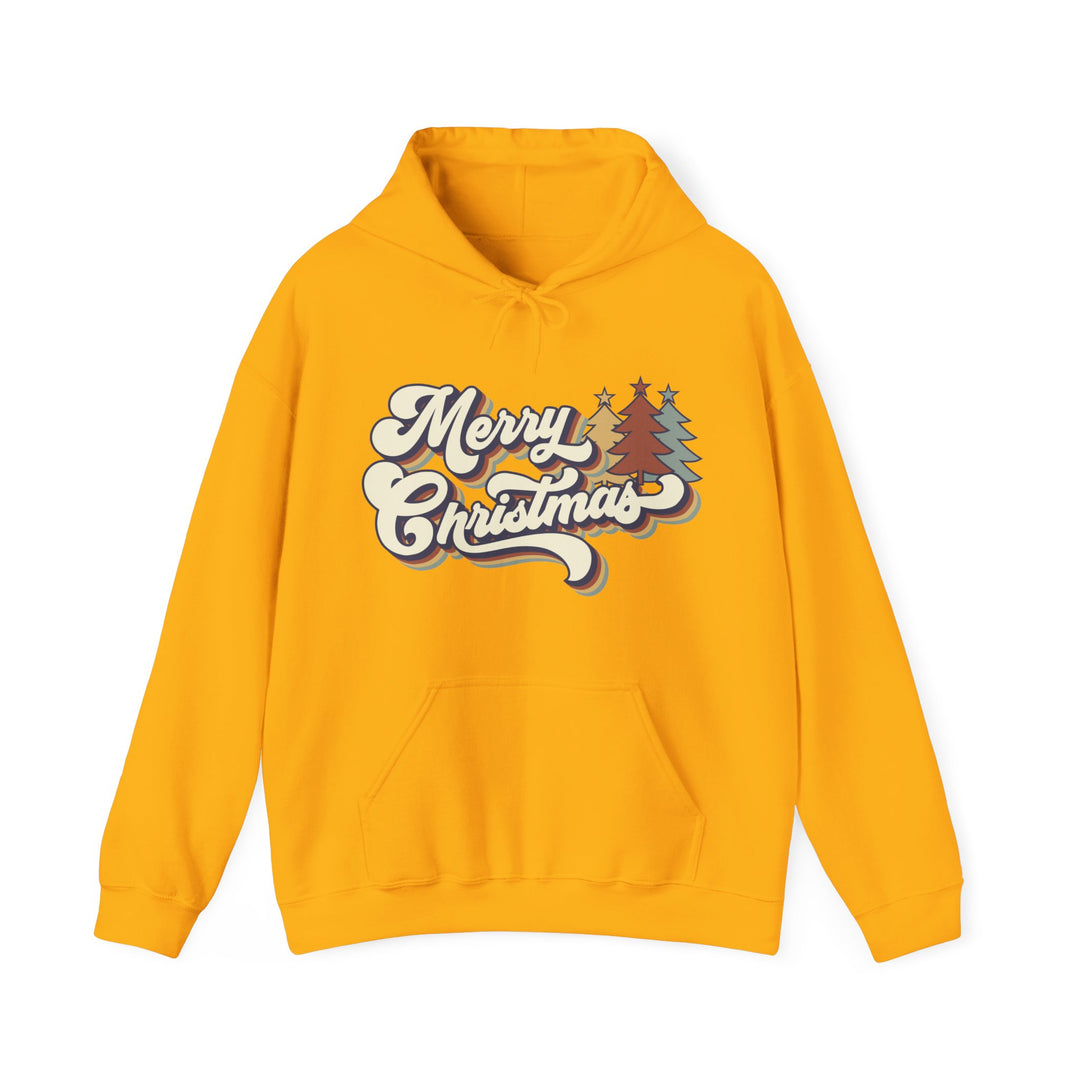Retro Merry Christmas - Unisex Heavy Blend™ Hooded Sweatshirt